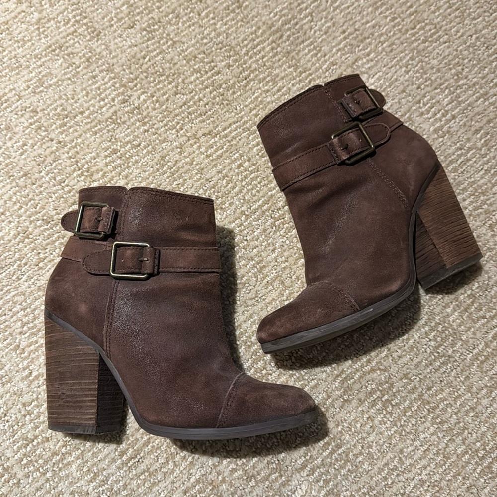 Lucky Brand Brown Suede Boots